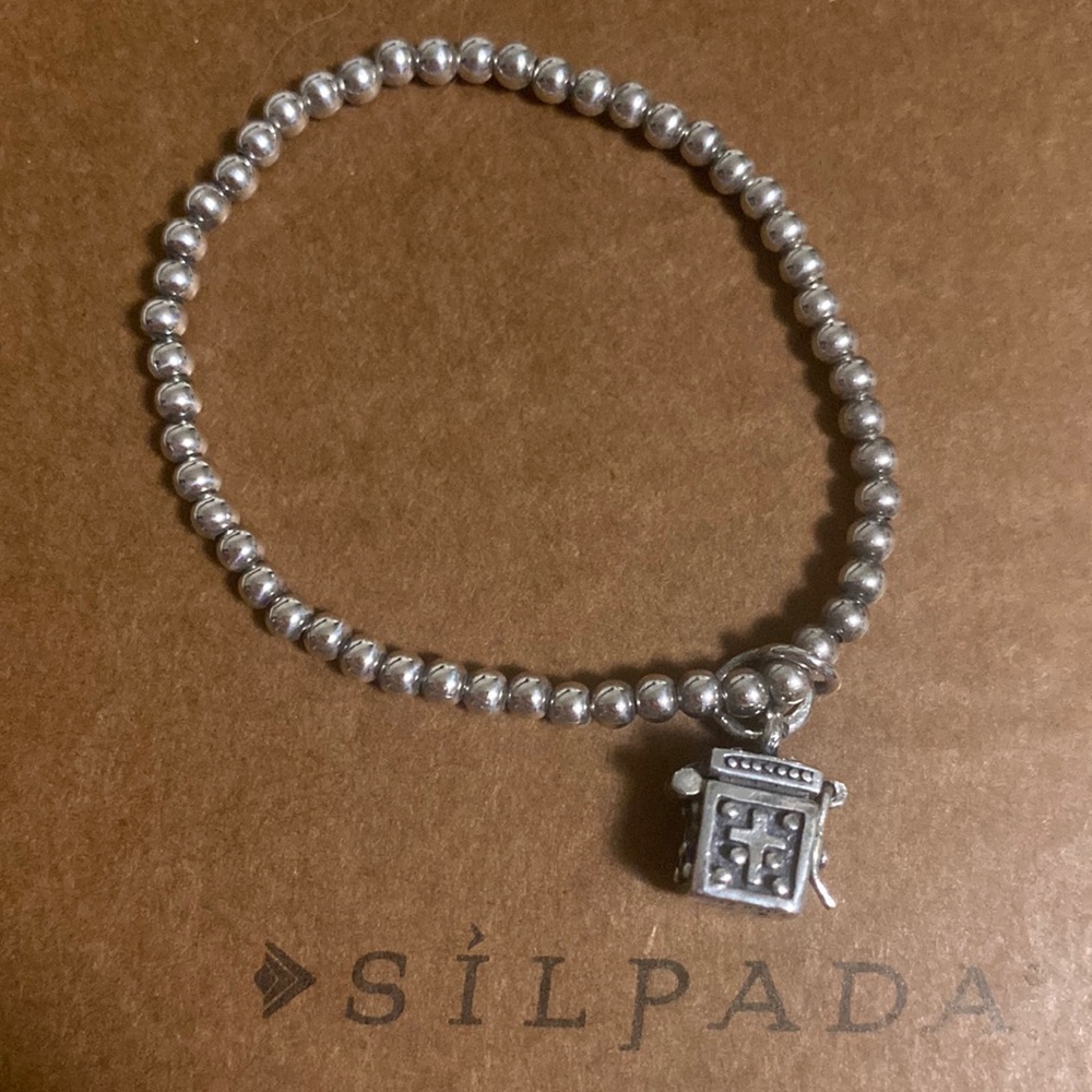 Silpada sterling silver child’s prayer box bracelet